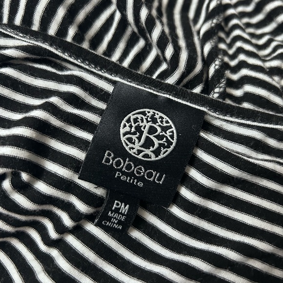 Bobeau Sleeveless Black/White Striped Super Soft Maxi Dress Petite Medium - Picture 6 of 6